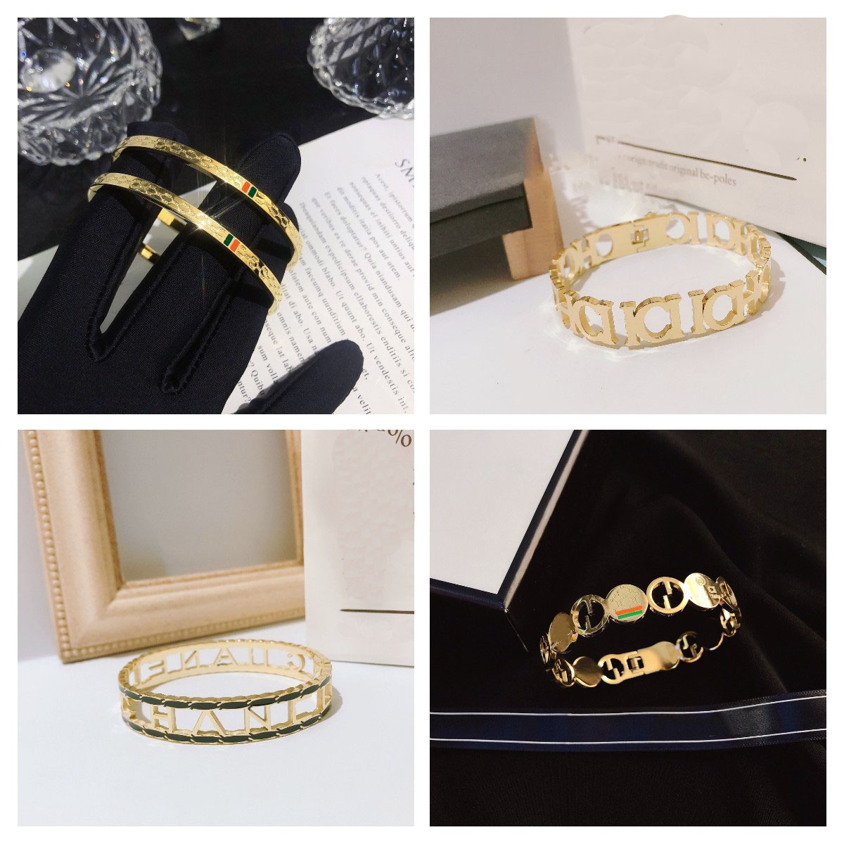 

Designers Gold Bangle Bracelets Women Bangle Luxury Designer Black Letter Jewelry Wispy Bracelet Plated Stainless steel Love Gift Bangles Mens