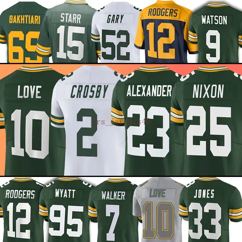 

10 Love Football Jerseys Green Bayes Packer Aaron Jones Mason Crosby Keisean Nixon Rasul Douglas Jaire Alexander Dillon Quay Christian Watson Devonte Wyatt, Women(bao zhuang gong)4