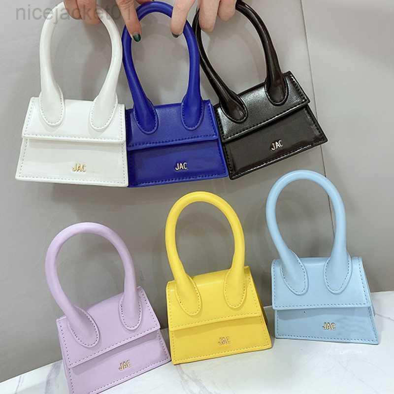 

Designer Fashion Jacquemes Bag Bag Ins Net Red Design Black Bag Mini Small Messenger Bag Fashion Show Bag, Mini light blue skin