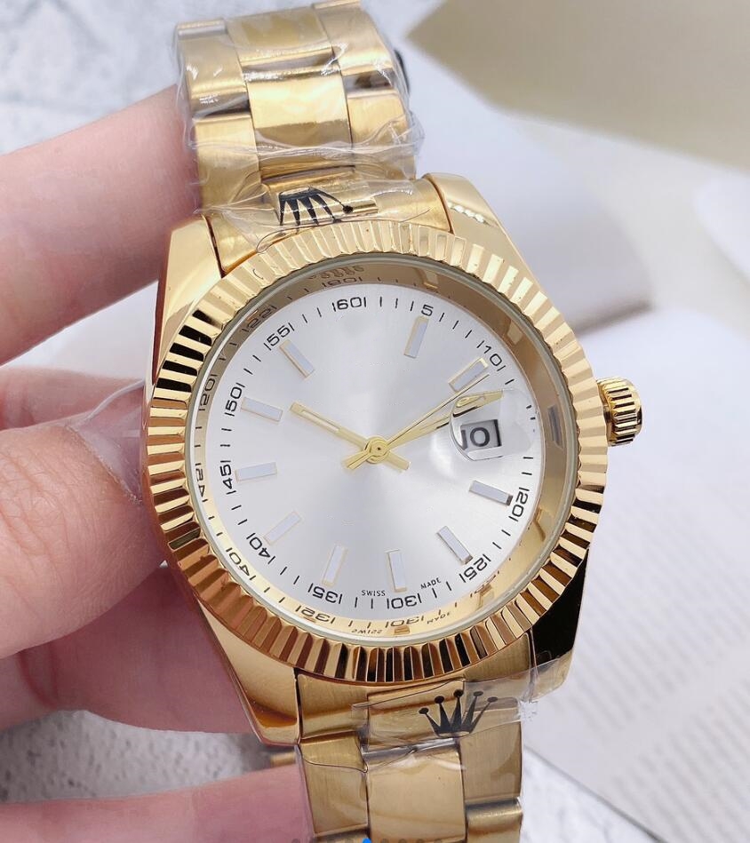 

Men Watch Gray Baton 41mm Blue Watches Smooth Mens quartz Automatic Watches Sapphire montre de luxe Watches Oyster Band Wrsitwatches, Color 4