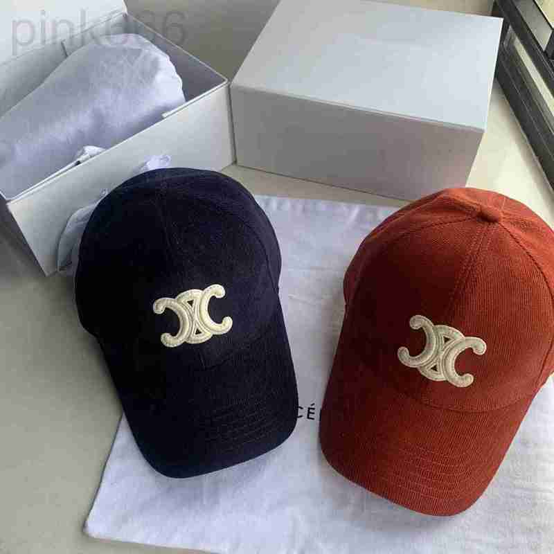 

Ball Caps designer Autumn and Winter Corduroy Triumph Baseball Outdoor Warm Duck Tongue Casual Versatile Fashion ZI5F, Red9