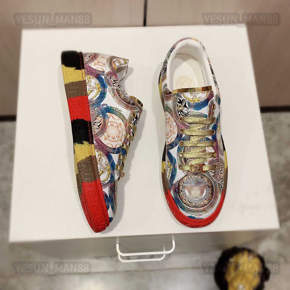 

Designer Luxury Versages Sneaker Classic Casual Block Graffiti Low Platform Shoes Mens Womens Outdoor Gym Run Zapatos Baskeball Shoe
