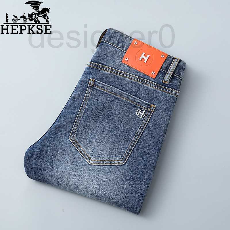 

Men's Jeans designer High end European boutique men's jeans 2022 spring thin Korean elastic Slim Fit fashion JK2L, Am-h6030a