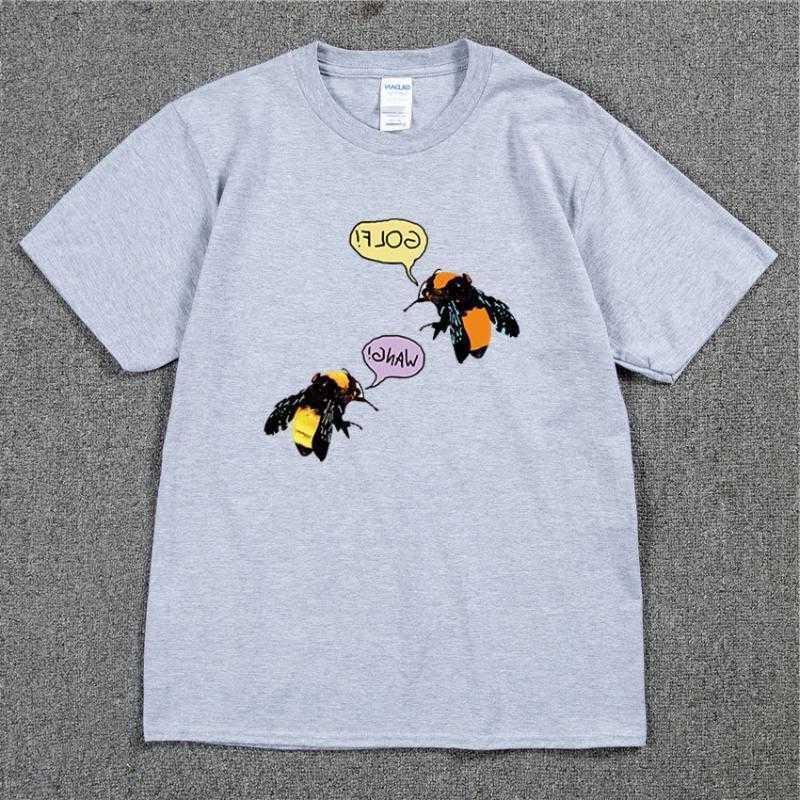 

Men's T-shirts Tyler the Creator Save Bees Golf Wang Skate T-shirt Cotton Men t Shirt Tee Tshirt Harajuku Shirts Unisex, Khaki