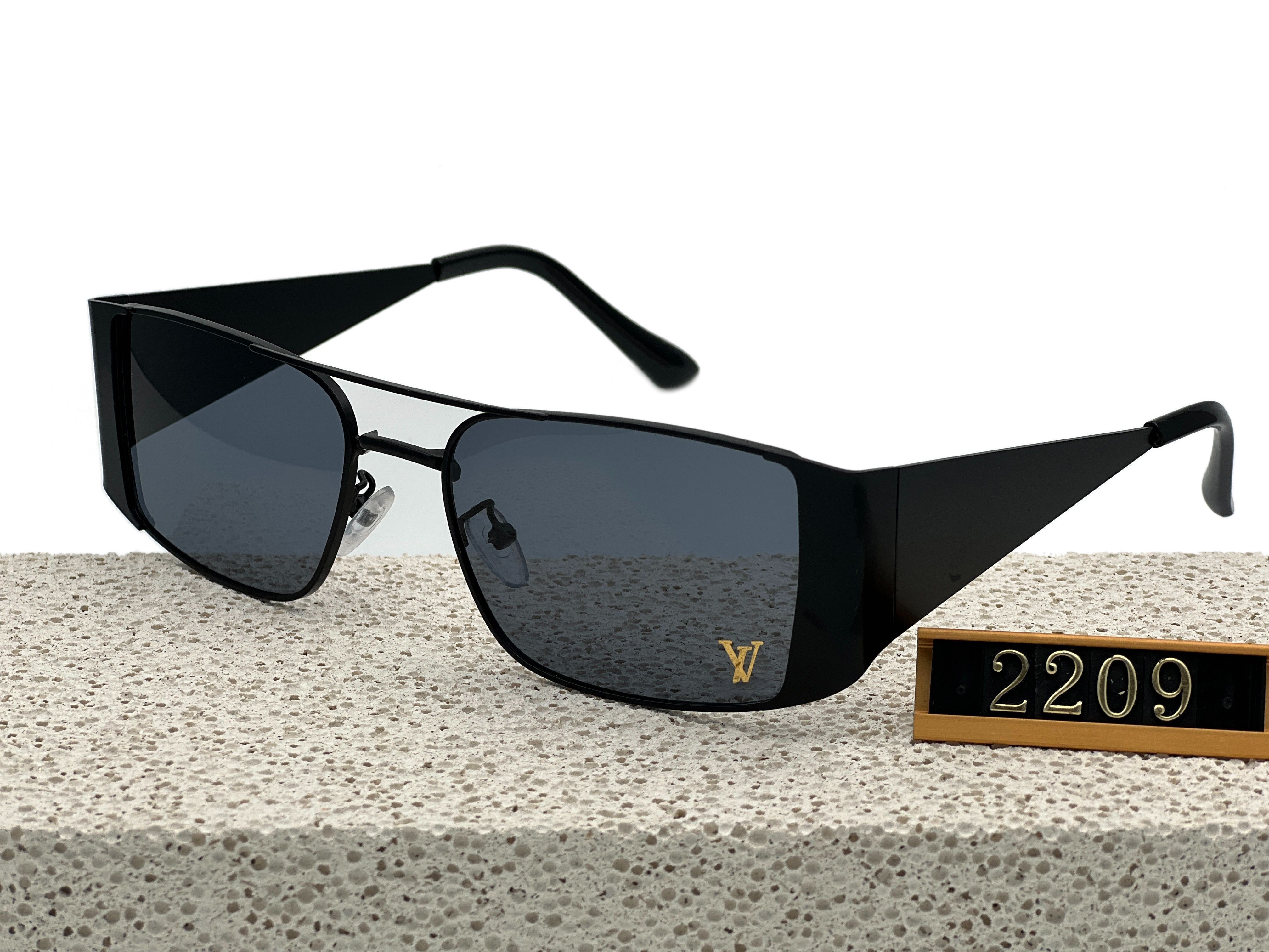 New Luxury Designer Sunglasses Fashion Glasses Men&#039;s and Women&#039;s Full Frame Outdoor Beach Travel Belt Yellow Box Only Sold-image-853526866