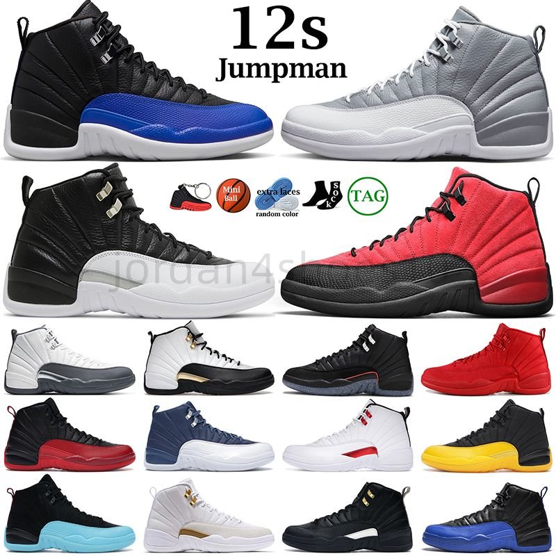 

2023 Designer Basketball Shoes for Mens Jumpman 12 12s Hyper Royal Stealth Playoffs Royalty Taxi Utility Grind University Gold The Master Men Sports Sneakers, 15