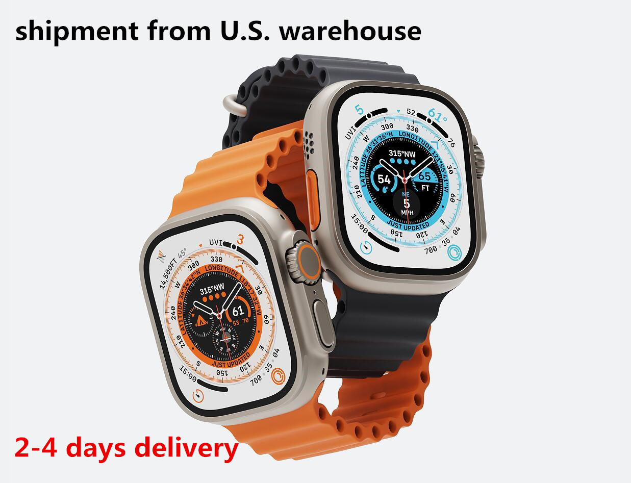 

new Apple Watch S8 Ultra Men Smart Watch Wireless charging Heart Monitor GPS NFC iwatch waterproof Bluetooth watch with box