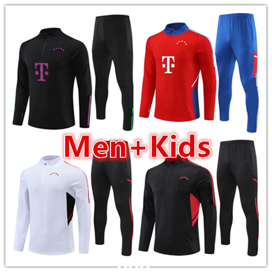 

22 23 24 Bayern Munich mens kids soccer tracksuit football jerseys maillot chandal futbol survetement foot kit 2022 2023 DE LIGT SANE men trainers training suit kits