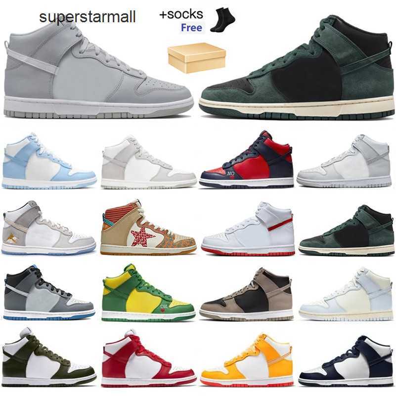 

nikes dunk Designer dunks High Mens Women OG running shoes University Blue Royal Varsity Purple Faded Spruce Orange Blaze Football Grey Moon Fossil Sport Traine, Color 25