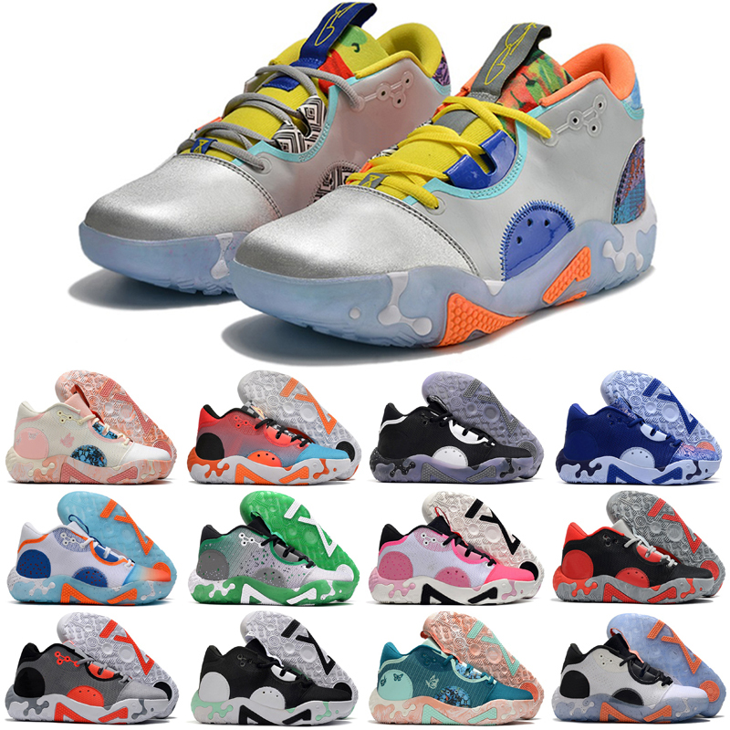 

2023 Paul George PG 6 Basketball Shoes Sneaker Fluoro All Star White Black Mint Blue Paisley Bred Infrared Fog Grey Painted PG6 6s Womens Mens Trainers Sports Sneakers, As photo 3