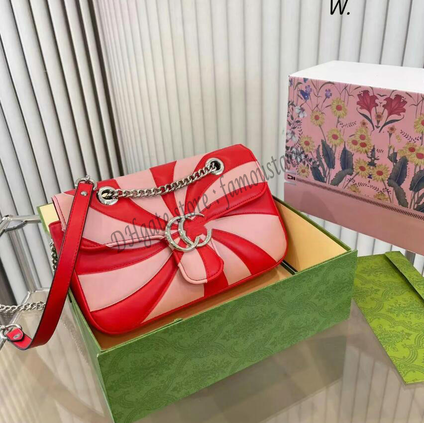 

2023 FASHION Marmont WOMEN luxurys designers bags real leather Handbags chain Cosmetic messenger Shopping shoulder bag Totes lady wallet purse, 02