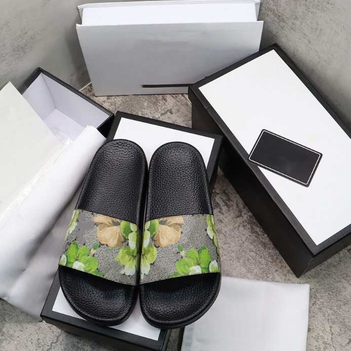 

Designers Slippers Men Women Floral Slides Woman Flats Platform Brocade Gear Sole Sandals Rubber Mule Flip Flops Beach Causal Shoes Summer sliders Big Size, 12