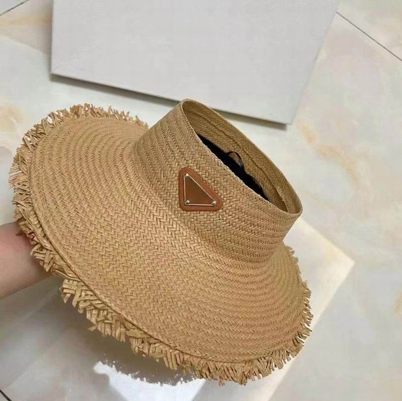 

straw hat Pra designer bucket hat 2023 Designer empty visor Straw Hat Fashion Outdoor Travel Caps High Quality Men Women Sun Hats 4 colors h, P3