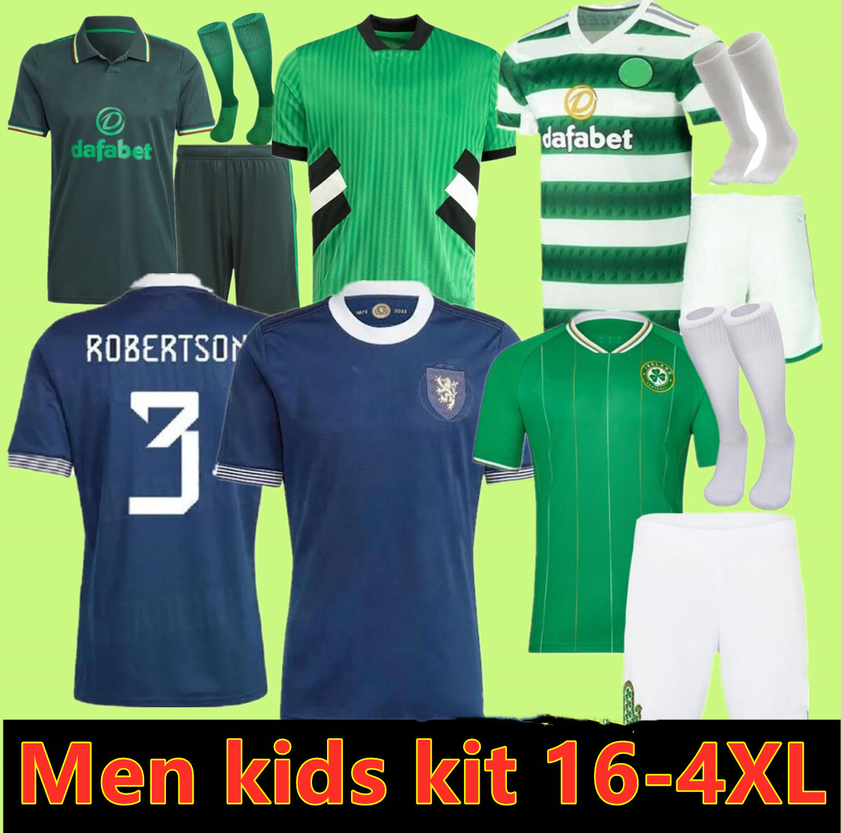 

2023 Scotland 150th Anniversary soccer jerseyS blue Special edition GREEN IRELAND Home 2023 2024 football shirt 23 24 uniforms men kids sets uniform 3XL 4XL, Orange