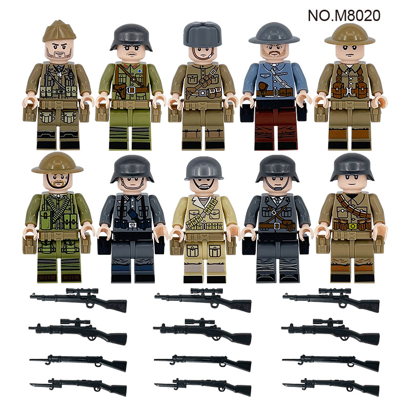 

M8020 Plastic Building Blocks US Air Force Soldier Military Minifigs Mini Toy Figure