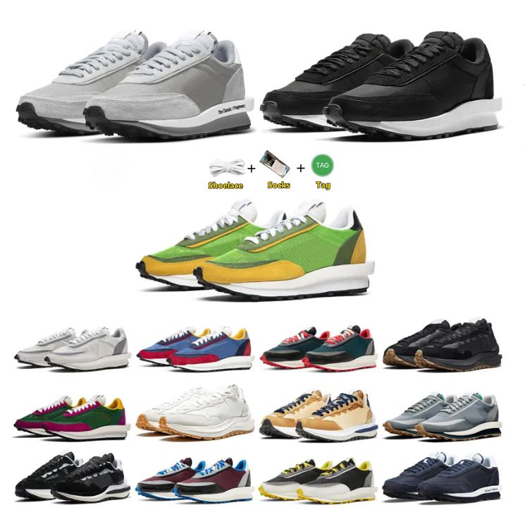 

High quality Casual Shoes Running Shoes Daybreak Dark Iris Sesame Blue Void Black Gum Sail Summit White Nylon Saca X Vaporwaffle 3.0 Pegasus Ldv Waffle Mens Womens, Color 7