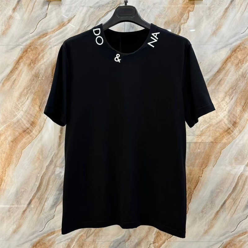 

Fashion sweatshirt Men Women Dg designer t shirt Round Neck Pullover Tee Short Sleeve Tshirt Summer Cotton tshirt 4xl 5xl, Black-1
