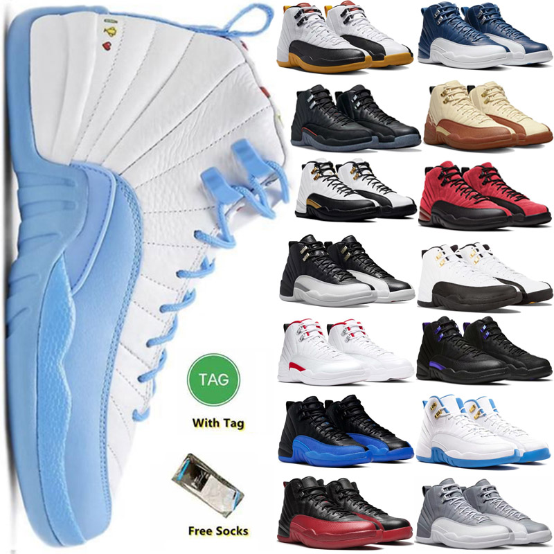 

Jumpman Twist 12 12s Mens Basketball Shoes Utility Grind Indigo Flu Game Dark Concord OVO White Royalty Playoff Fiba Gamma Blue The Master Trainer Sneaker, 10