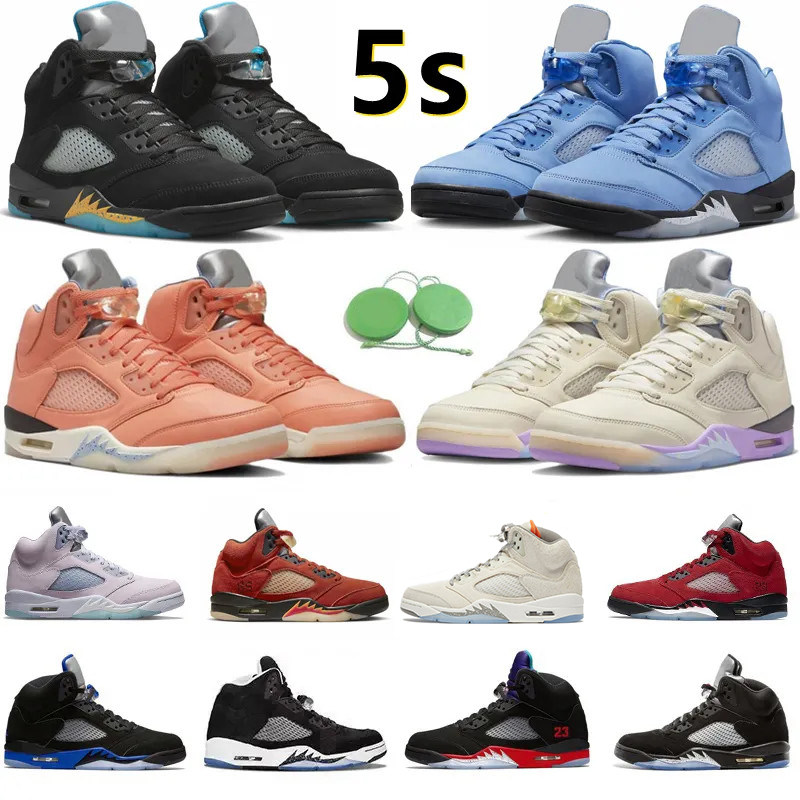 

Jumpman 5 5s Mens Basketball Shoes University Blue Aqua Light Bone Sai Georgetown Oreo Concord Crimson Bliss Hyper Royal Black Metallic Men Trainer Sports Sneakers, Color#5