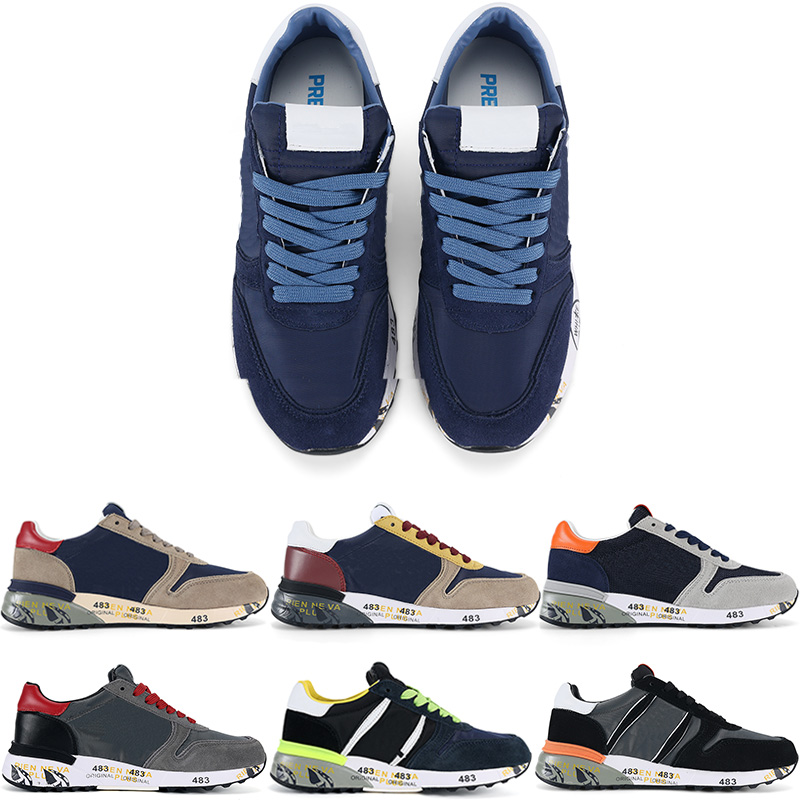 

Designer Sneakers Casual Shoes Vintage Breathable Leather Panel Trainer Black White Panda Men Fashion Low Top Platform Letter Rubber -45