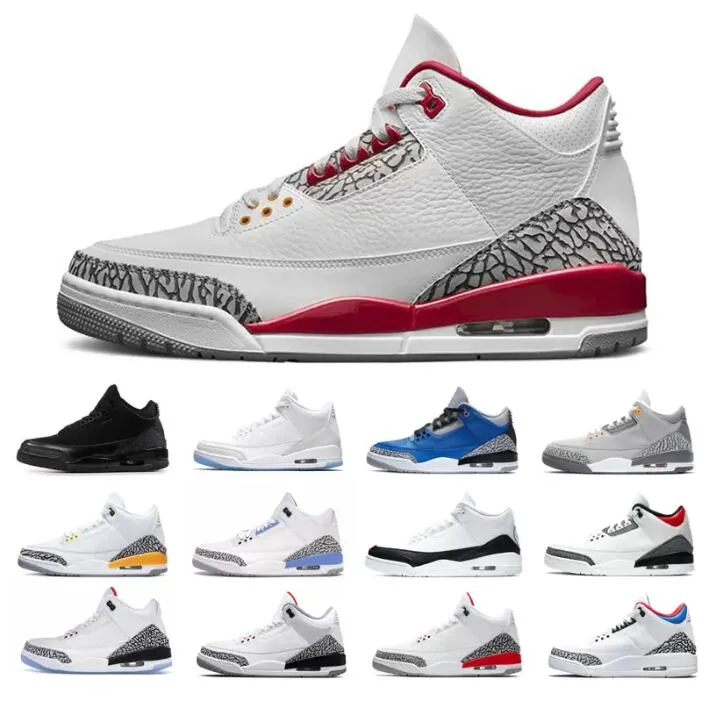 

Mens 3s Basketball Shoes Cool Grey Fire Red Sneakers Muslin Racer Blue Cement Unc Trainers Jumpman 3 Laser Orange Sports Shoes Rust Pink Pine Green Sport Boot