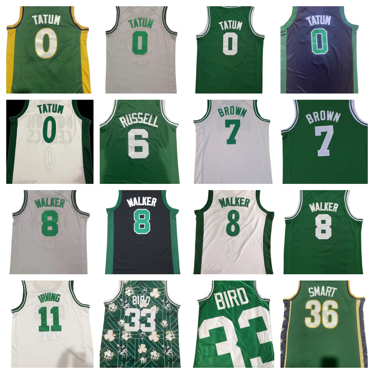 

Basketball Jerseys Jayson 0 Tatum Jaylen 7 Brown Marcus Smart 5 Kevin Garnett 34 Paul Pierce Bostons Celtices Ray Allen White 2022 2023 City Shirt Green Edition Jersey, As pic