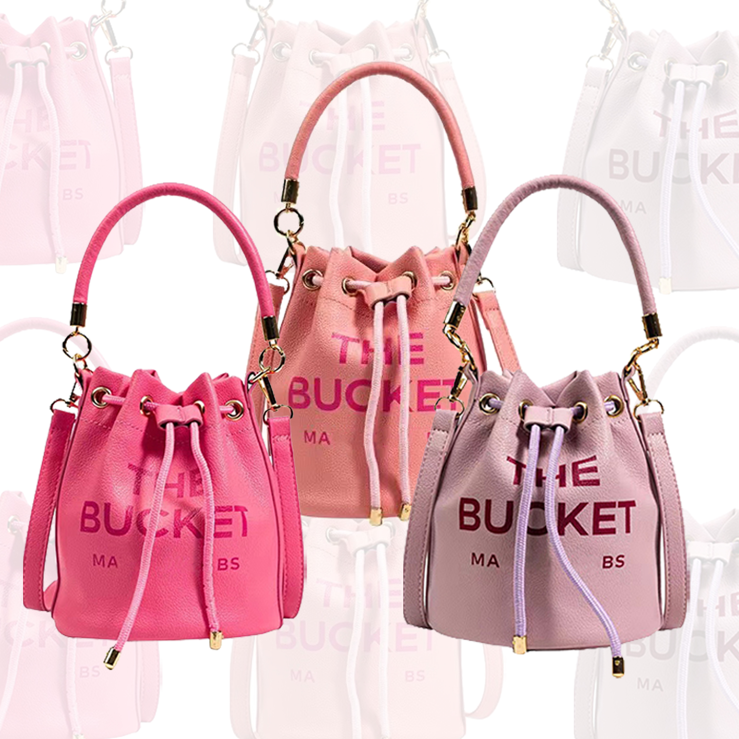 

Drawstring bag luxury Marc jocobs the tote handbag Womens designer wash pouch mans wallet makeup Genuine Leather Shoulder clutch cosmetic crossbody bags, Sky blue