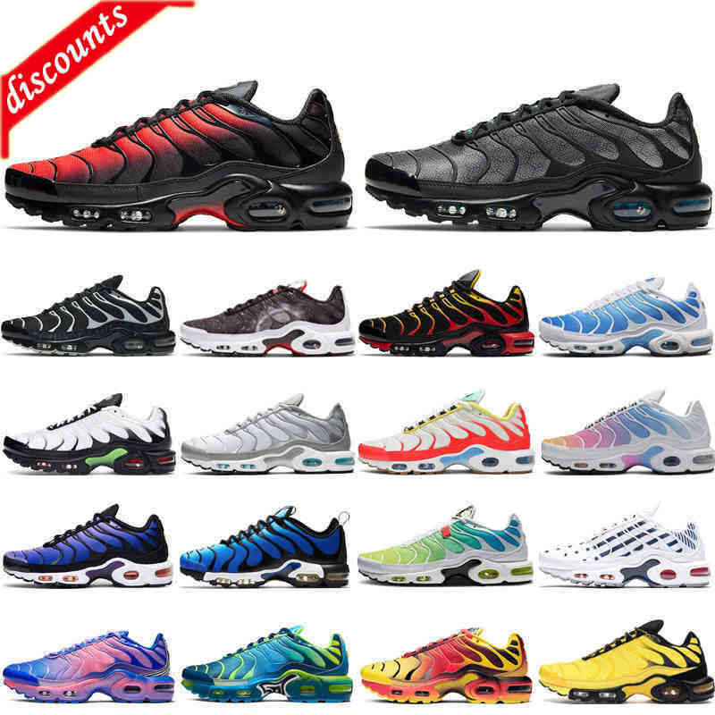 

2023 2021 tn plus running shoes for men women black White true green midnight navy rainbow Breathable sneaker outdoor trainer size 36-46, #32