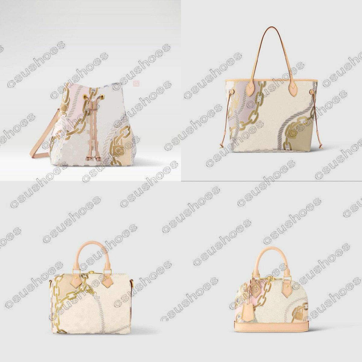 

Neonoe Bucket N40474 New Spring Nautical Collection Bag Never MM Tote N40471 Alma BB N40472 Speedys 25 N40473 Women Luxurys Crossbody Shopping Bag Handbag Cross Body, Customize