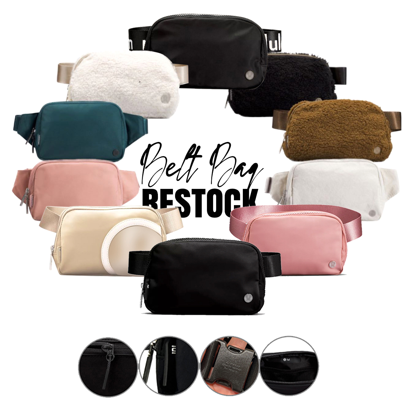 

Luxury lululemen woman everywhere belt Bag designer fanny pack bumbag lululemens womens chest Bags Nylon Shoulder Waistpacks mens bum bumbag gym yoga bag Crossbody