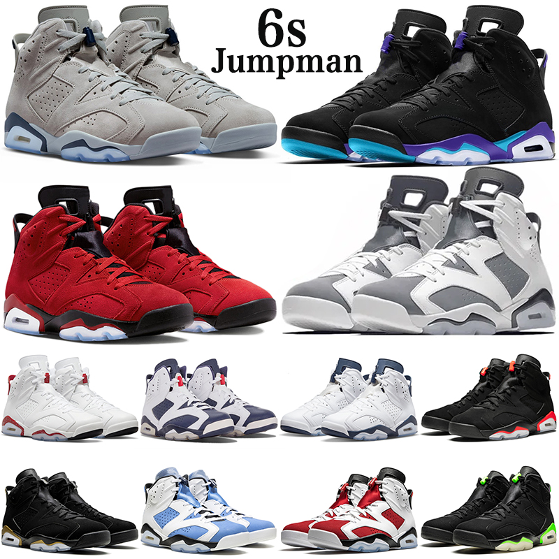 

Aqua Jumpman 6s 6 Retro mens basketball shoes Cool Grey University Blue Georgetown Red Oreo Black Infrared UNC men outdoor sports trainers sneakers, #19