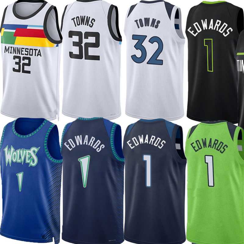 

1 Anthony Edwards Towns Basketball Jerseys MIN Rudy Gobert Minnesotas Karl-Anthony Jaden McDaniels McLaughlin Naz Reid Timberwolve City Black Edition Jersey Shirt, Colour 3