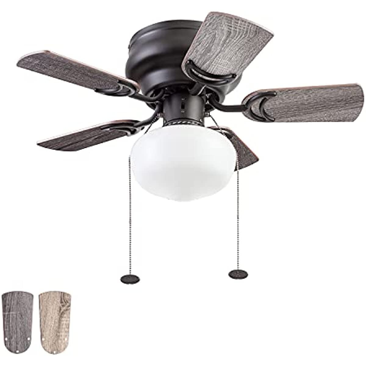 

Prominence Home 51655-01 Hero Ceiling Fan, 28, Espresso