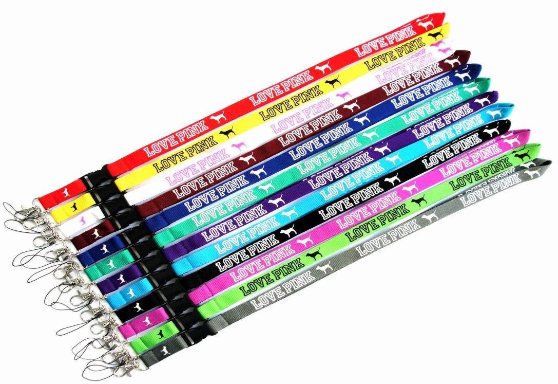 

Designer Keychain Fashion Love Lanyard Pink For Key Phone Neck Strap Keychains Rainbow Lanyards ID Badge Holder For Nurse Wide15c6232797