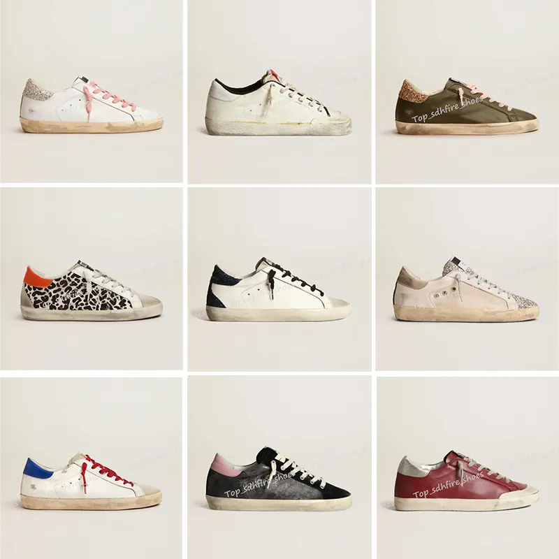 

New custom sneakers 2022 Golden Sneakers Casual Shoes For Women Super Star Sneaker Suede Sequined Leopard Print White hL#golden#goose# dwZ, # 61