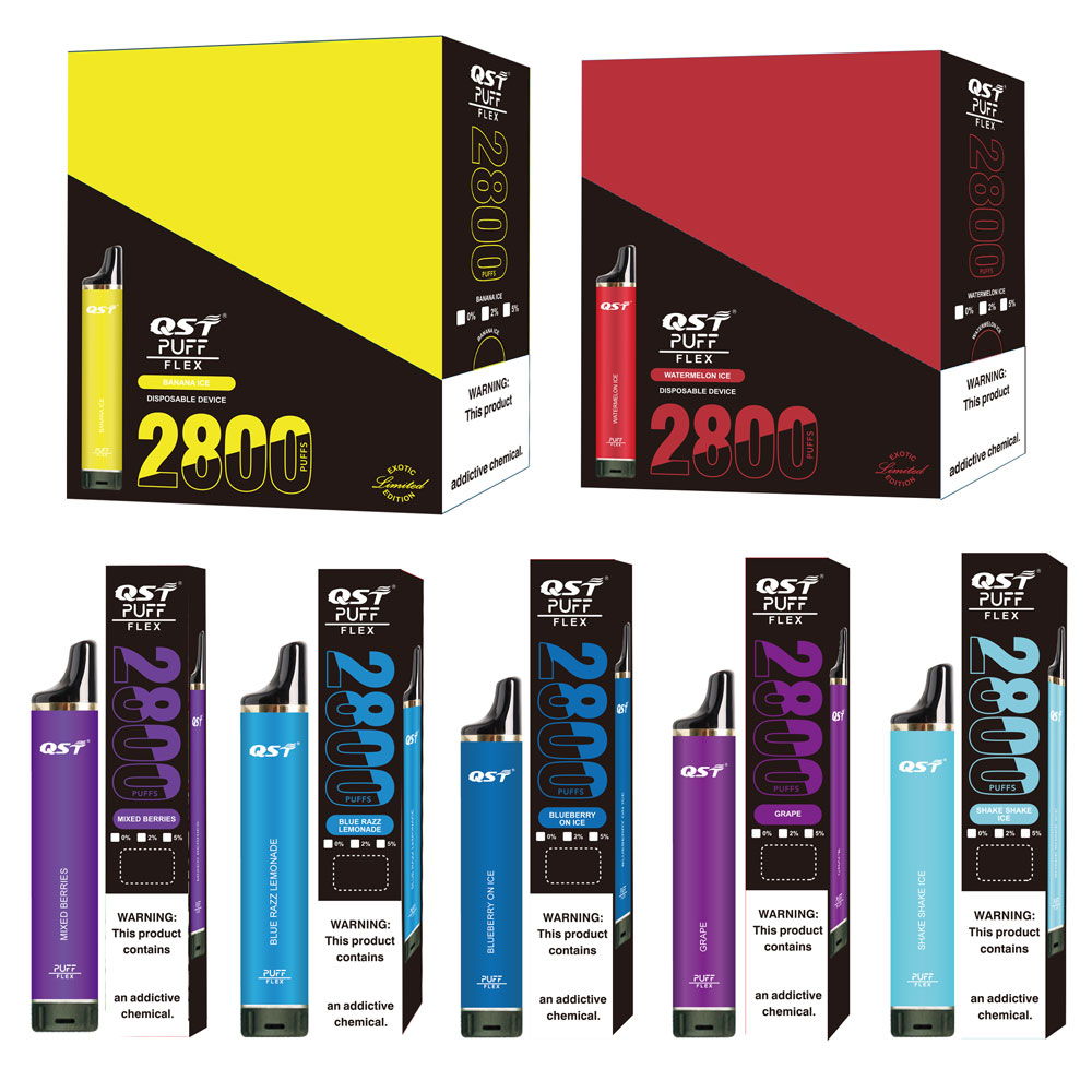 

vape puff 2800 2 flex sigarette disposable vape pen