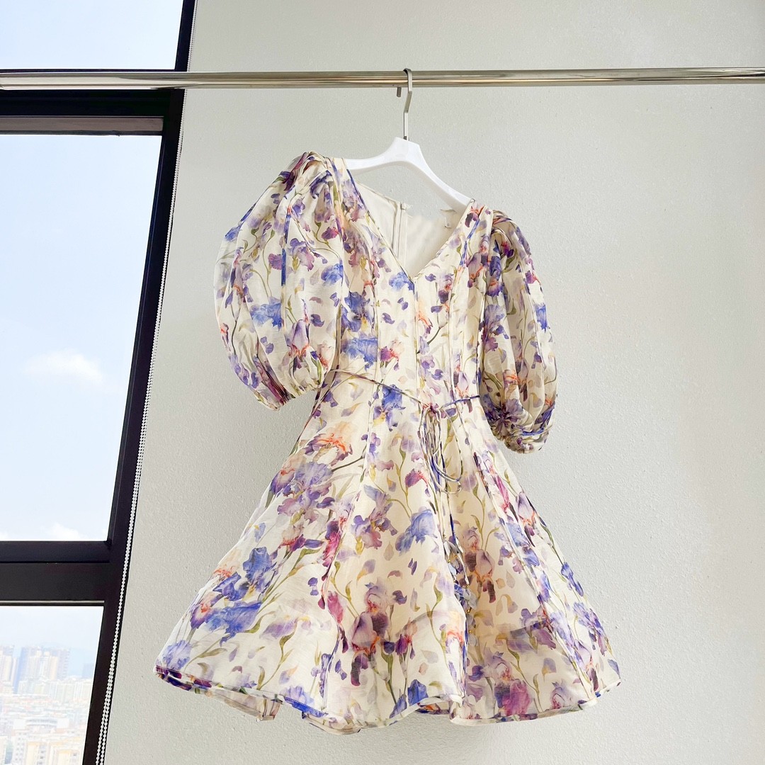 

Casual Dresses Australian designers and designers revolve around a sunny holiday themed linen print dress 01, Multi