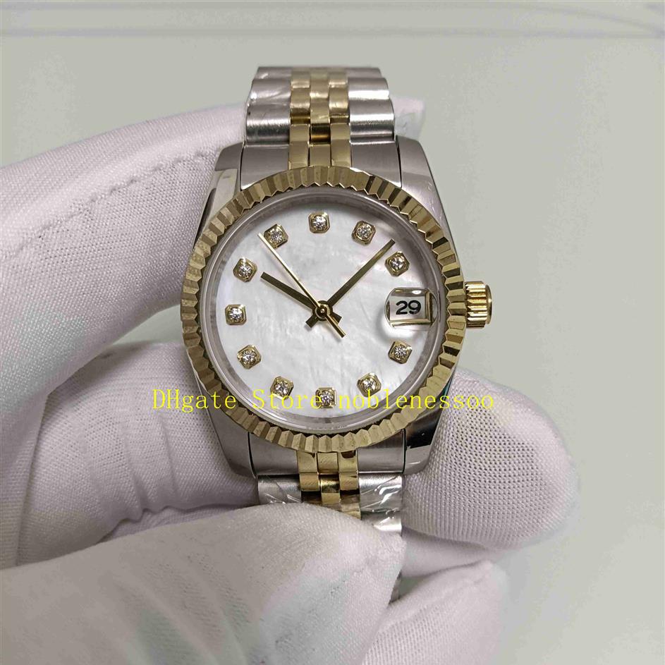 

13 Color Real Po With Original Box Women Watches Lady 278273 Mop Diamond Dial Fluted Bezel 31mm Steel 18k Yellow Gold Automatic278s, 11