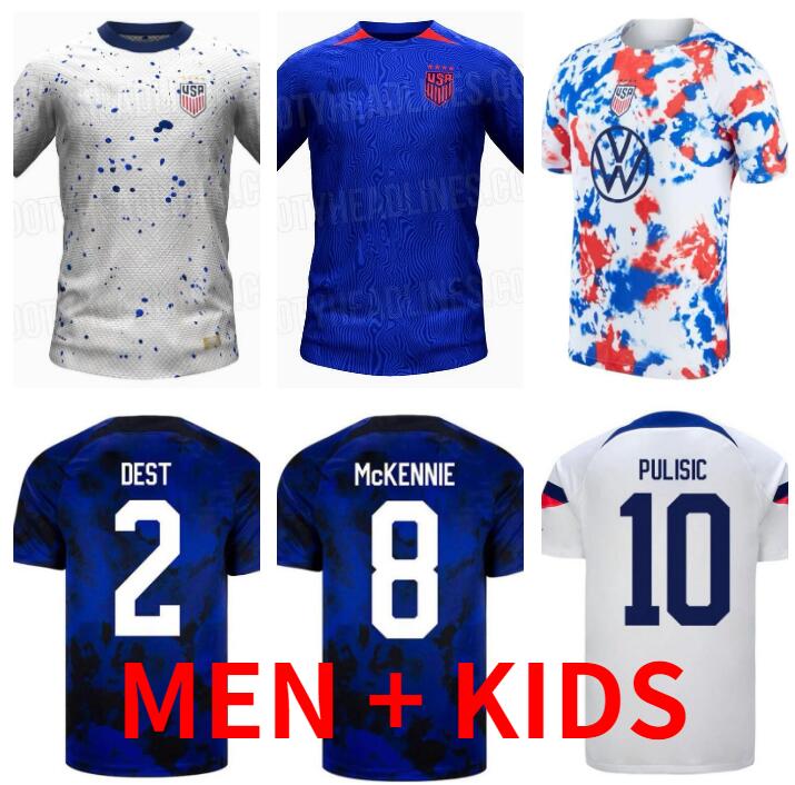 

2023 2024 PULISIC DEST MCKENNIE world cup Soccer Jerseys 2022 AARONSON MUSAH usAS MORGAN LLOYD America Football Shirt 22 23 24 United States LLETGET MEN KIDS SETS KITS