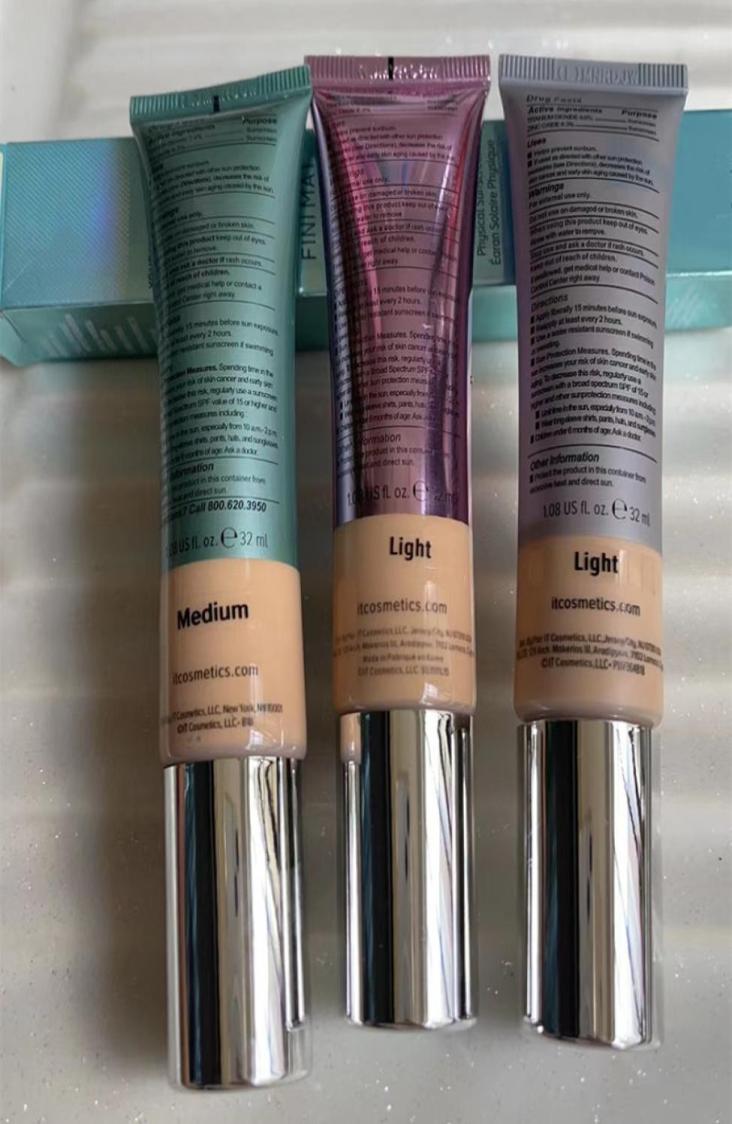 

Drop Face Makeup CC cream Your Skin But Better CC Cream Oil Matte Green tube Pink tube Silver tube4903822, Mixed color