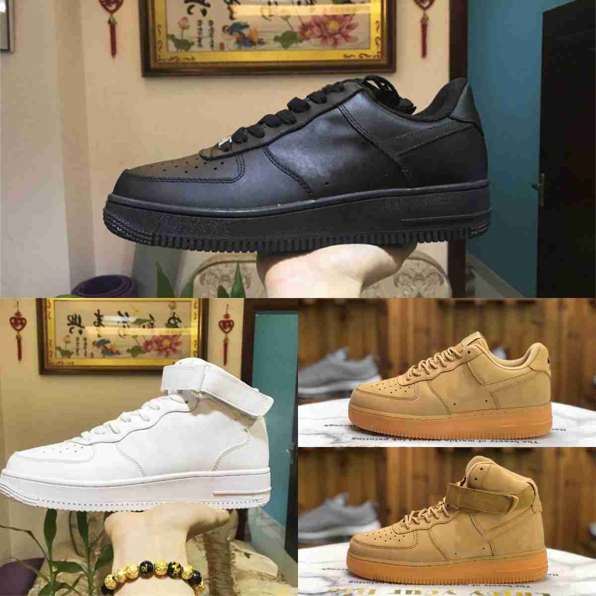 

AirforCes 1 Classic Running Shoes One Skateboarding Retro Trainers ForCes 1s 07 Original Sports Sneakers Triple White Black Airs High Low Cut Size 36-46 Skate Shoe A26, Please contact us