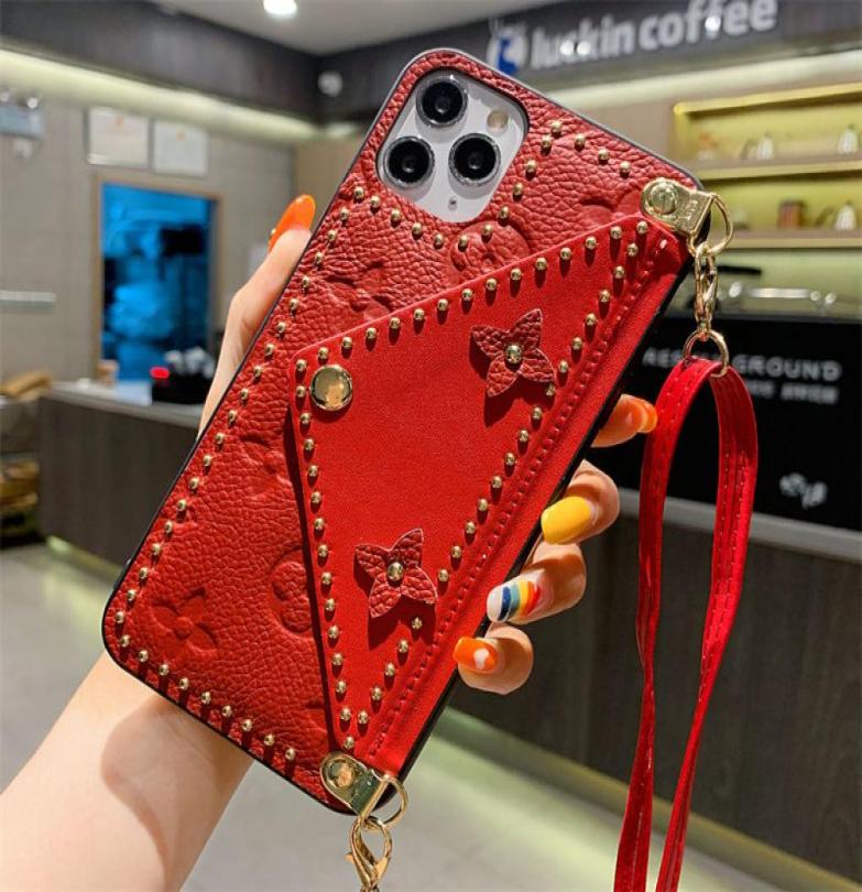 

Designers phone case luxurys trend iphone 14 pro max case old flower leather slant across iphone case for 1312promax good3084084, Navy blue