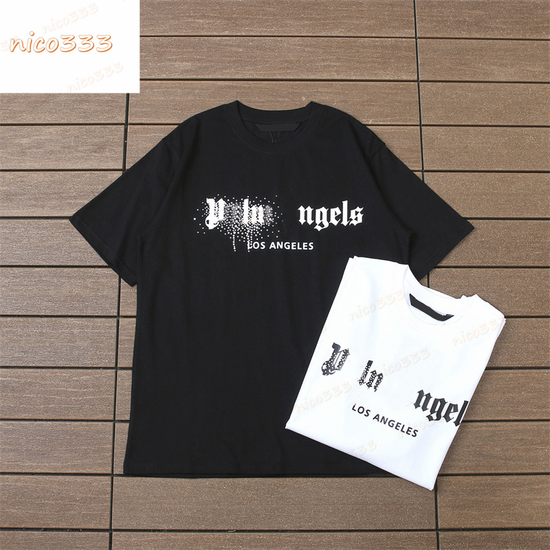 

23ss New t shirt set diamond limited city letters cotton loose round neck versatile men and women with the same short sleeve