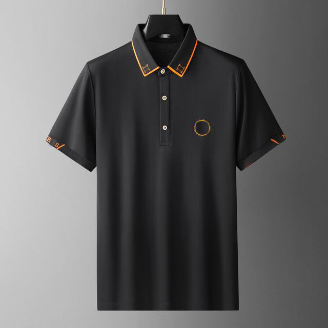 

Designer Polo Shirts Men Luxury Polos Casual Mens Print Embroidery Fashion High Street Man Tee Size M-4XL, Brown