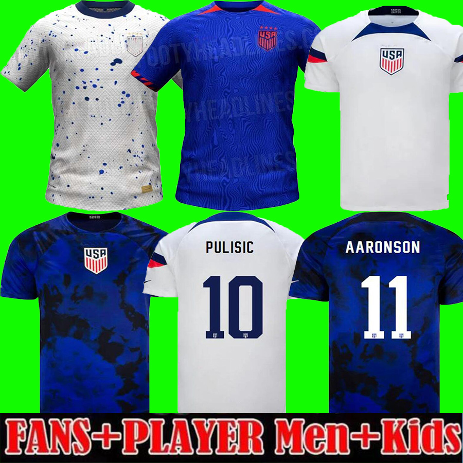 

2023 PULISIC Soccer Jerseys REYNA AARONSON WEAH ACOSTA McKENNIE 22 23 National team maillot de futol FERREIRA DEST MUSAH ADAMS Us A Football jerseys men kids kit, 2023 womens home+patch