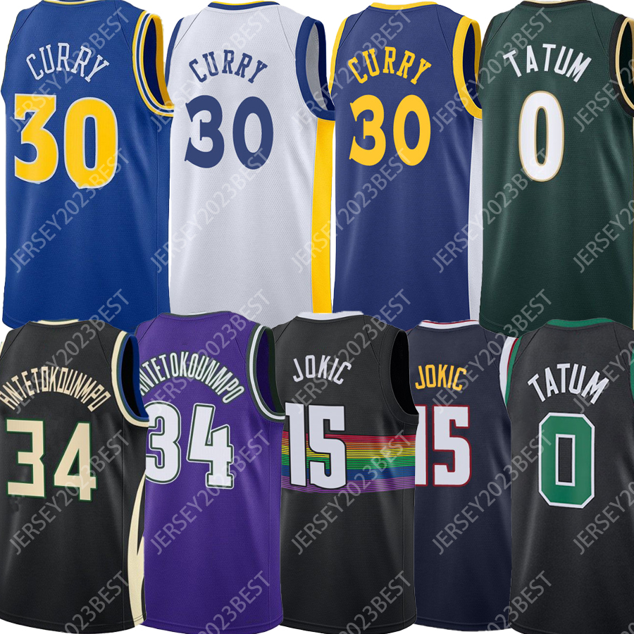 

2022 Basketball Jerseys Tatum Curry Tatum Jokic Giannis Antetokounmpo Men Women Youth XS- 15 0 30 34 mvp, Purple