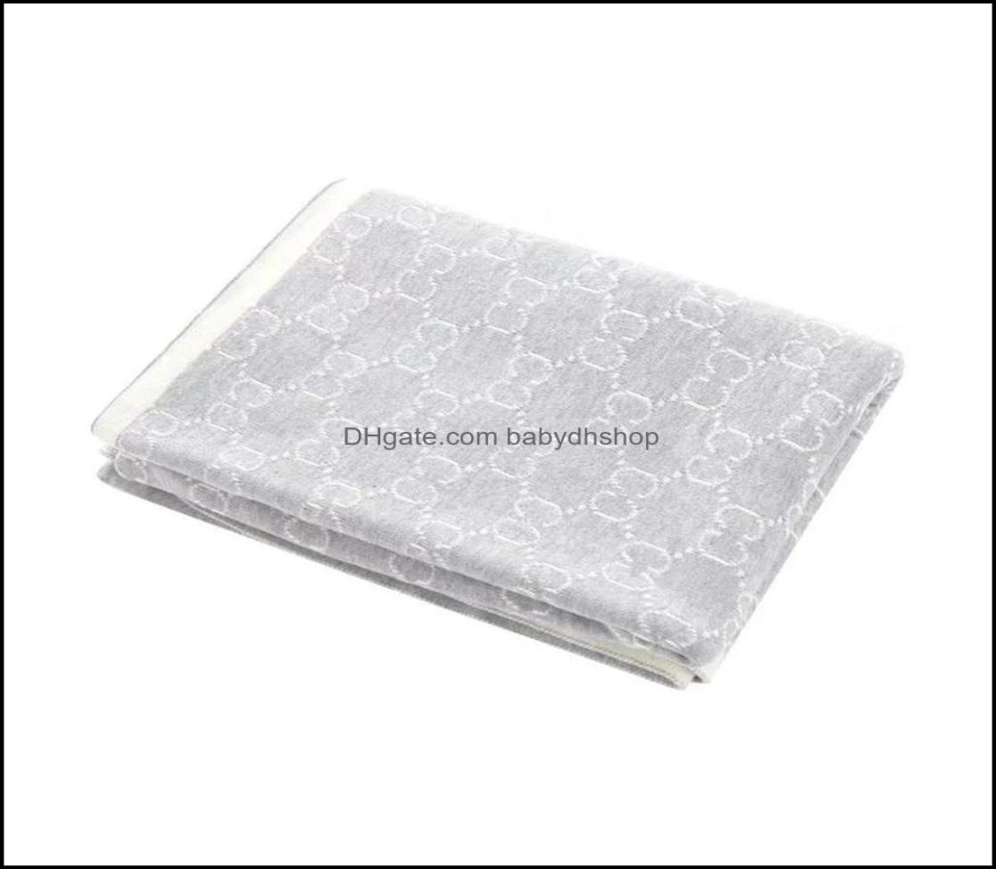Blankets Swaddling Designer Brand Baby Blankets Luxury Letter Embroidery Spring Newborn Super Soft Swaddle Wrap Infant S Babydhsho7834840-image-853793667