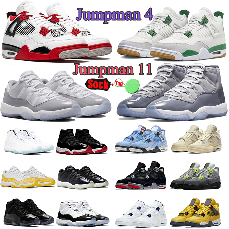 

Designer jumpman 4s basketballs shoes 11 4 Cement Grey j4 mens womens dunks low 11s Cherry sneakers Pine Green Military Black Cats trainers luxury nice shoe big size, #17 motorsport