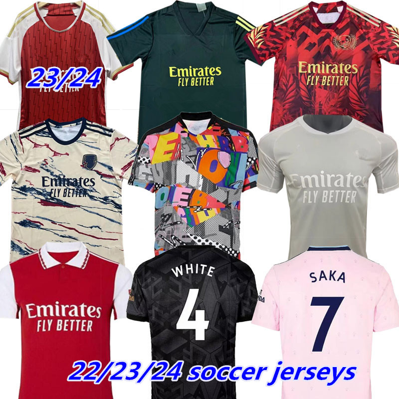 

23 24 Arsen gunner soccer jerseys Fans MARTINELLI SMITH ROWE SAKA2022 2023 football shirt Men kit PEPE ODEGAARD Nketiah G.JESUS FABIO VIEIRA ZINCHENKO jersey