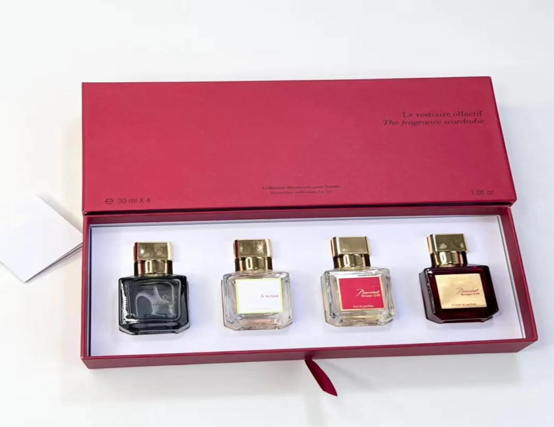 

Maison Baccarat Perfume Set Rouge 540 4pcs Extrait Eau De Parfum Paris Fragrance Man Woman Cologne Spray Long Lasting Smell Premie1184699